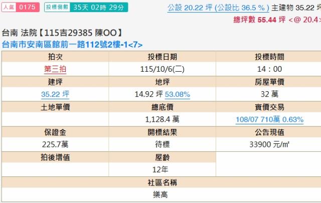台南安南法拍華廈-2