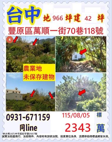 豐原法拍農地-1