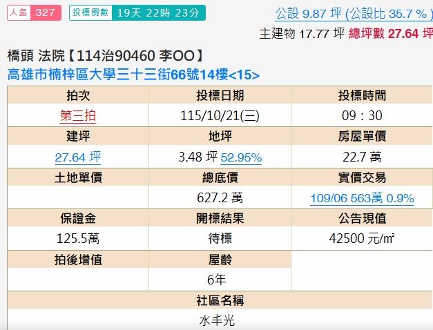 高雄楠梓大樓法拍-2