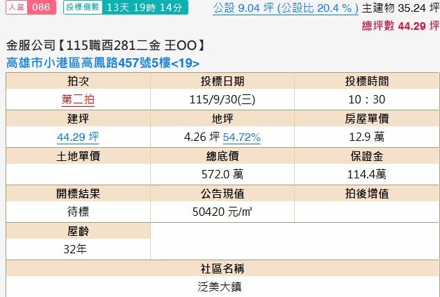 高雄小港法拍大樓-2