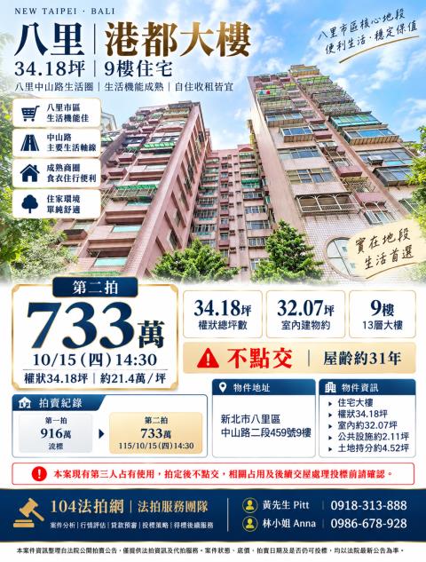 新北八里大樓法拍-1