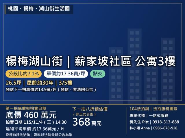 桃園公寓法拍-1
