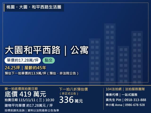 桃園大園法拍公寓-1