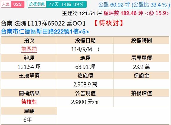 台南仁德透天法拍-2