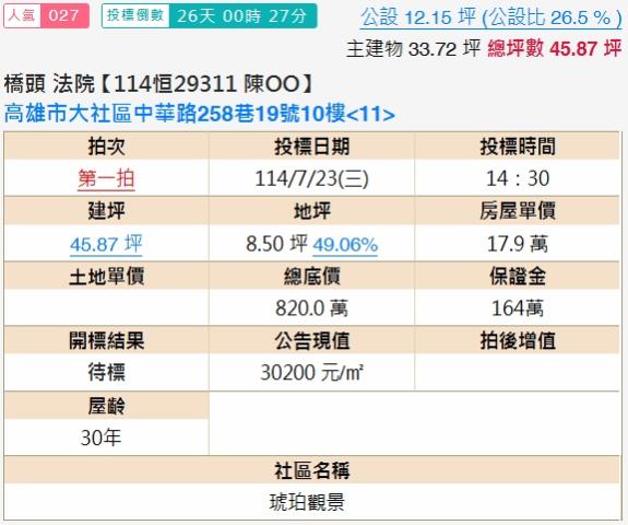 高雄大社大樓法拍-2