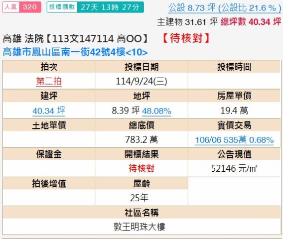 鳳山法拍大樓-2