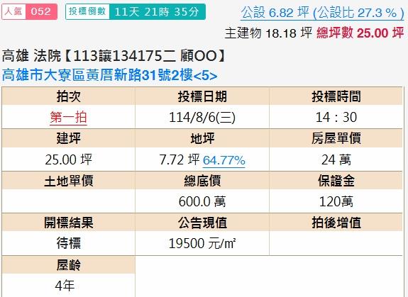 高雄公寓法拍-2