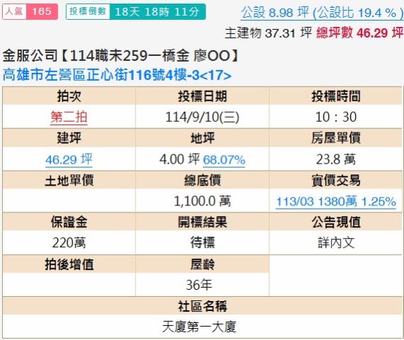 高雄左營大樓法拍-2