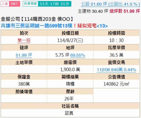 高雄大樓法拍-2