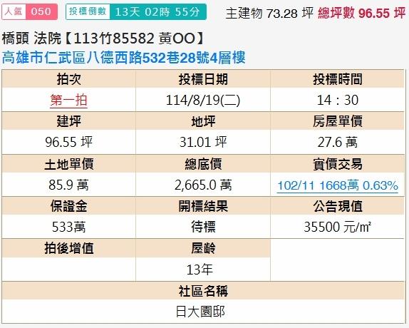 高雄仁武拍賣透天-2