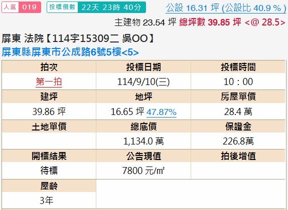 屏東市法拍華廈-2