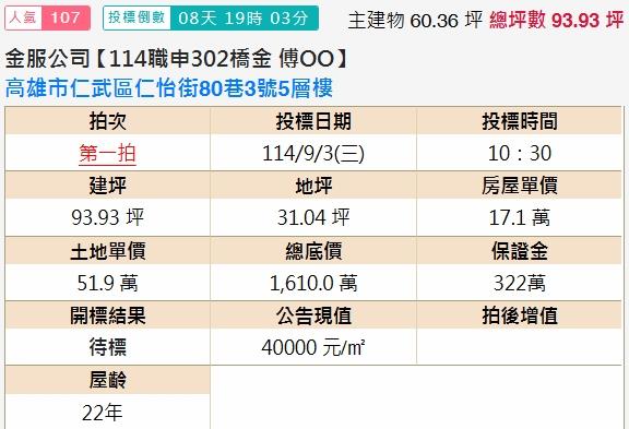 高雄仁武法拍透天-2