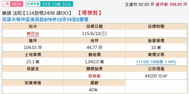 高雄楠梓法拍透天-2