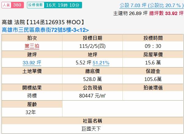 高雄大樓法拍-2