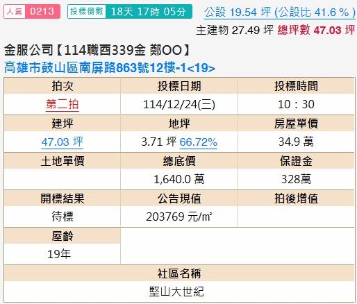 高雄鼓山法拍大樓-2