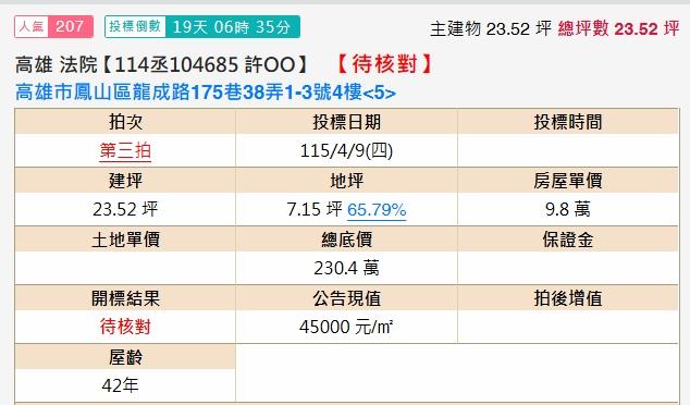鳳山拍賣公寓-2