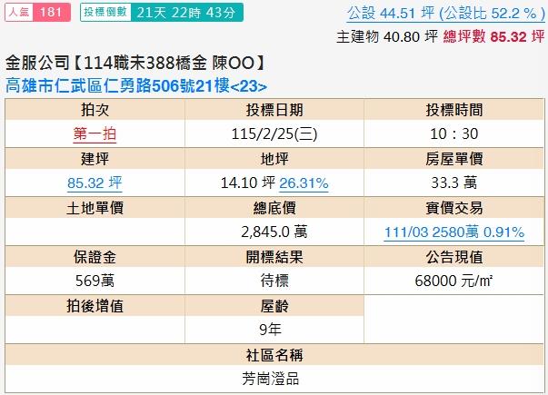 仁武大樓法拍-2