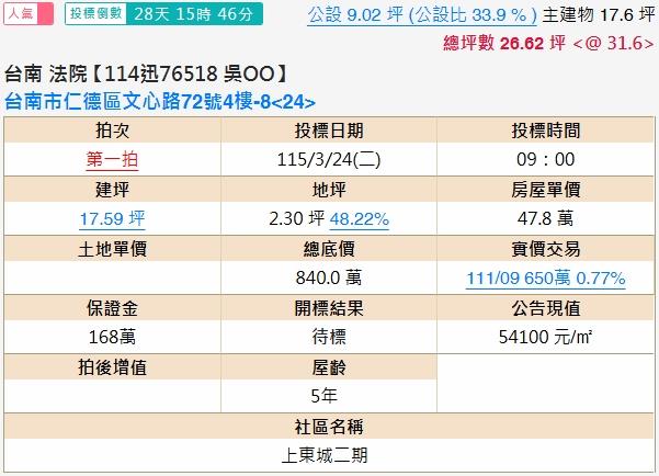台南仁德大樓法拍-2