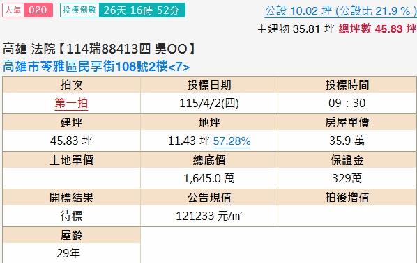 高雄大樓法拍-2