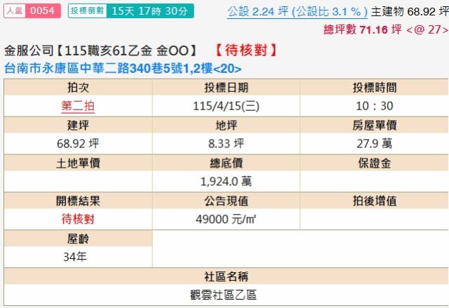 台南法拍大樓-2