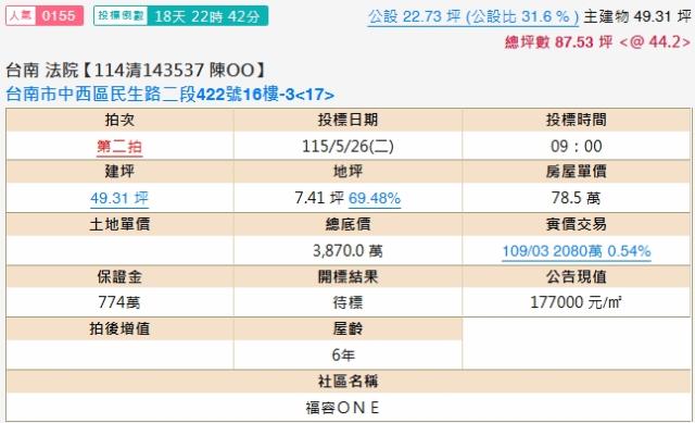 台南法拍大樓-2