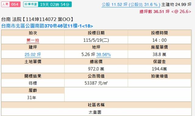 台南北區法拍大樓-2