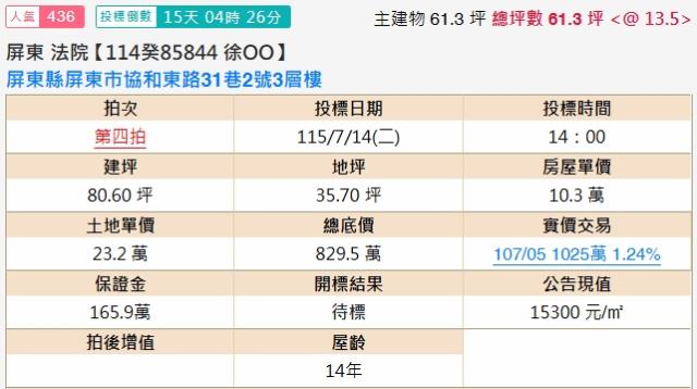屏東市透天法拍-2