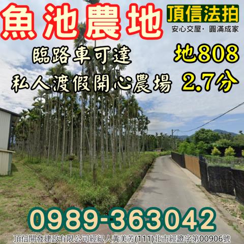 南投魚池法拍農地-2